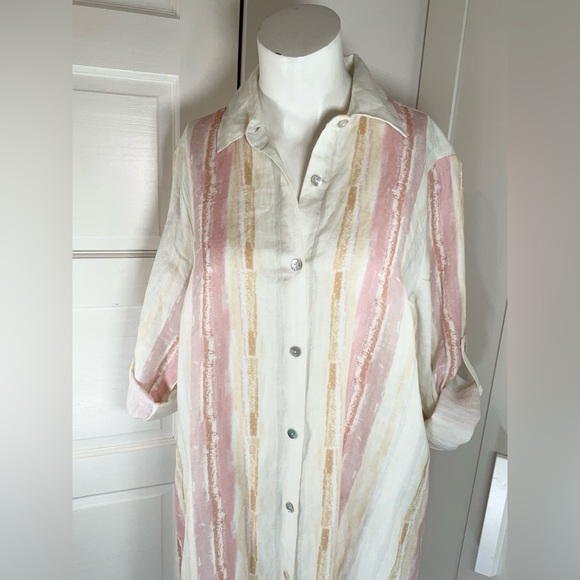 CHARLIE B ๐๐LINEN TUNIC-DRESS - Picture 9 of 11